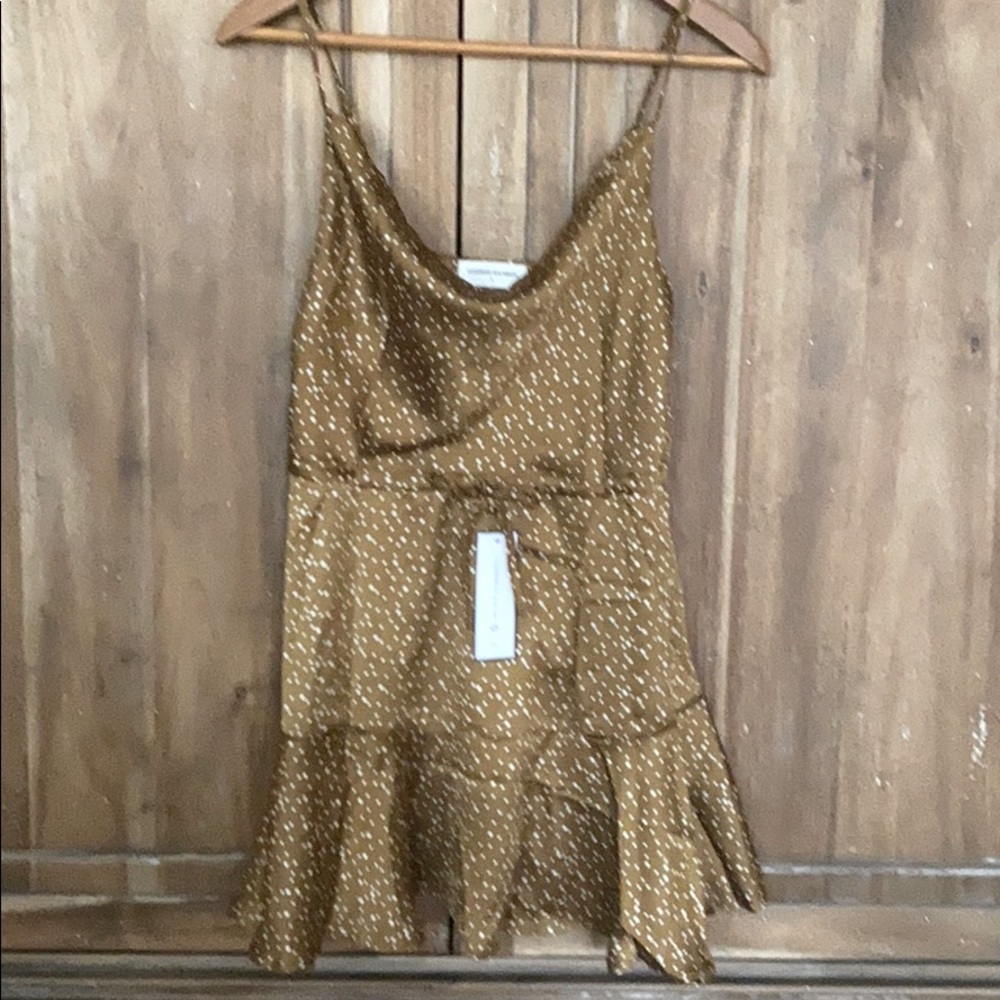Brown polka dot sundress